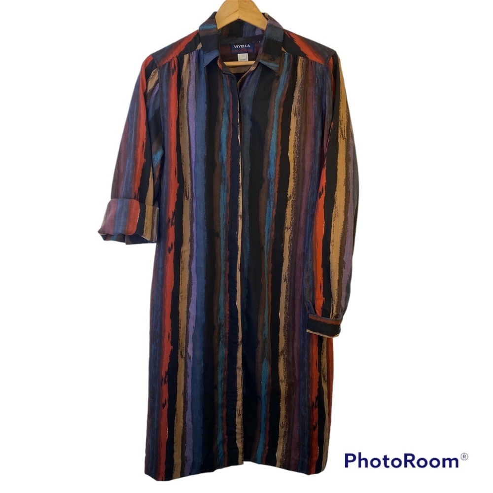 Viyella by Hathaway Vintage Wool Shirt Dress